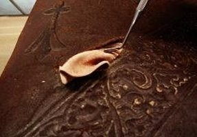 How to restore old embossed leather chairs