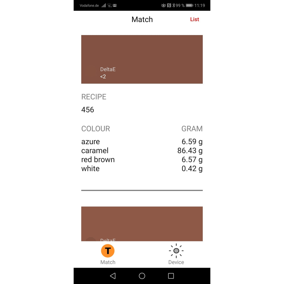 ColourScannerPRO Measure Device