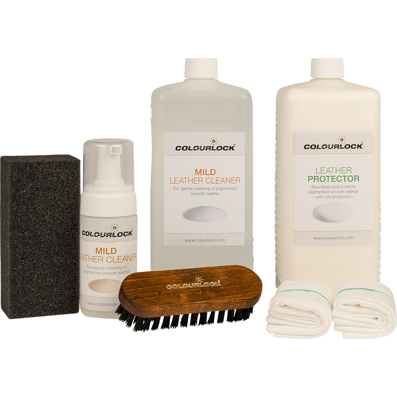 Smooth Leather Care Kit with Cleaner and Protector