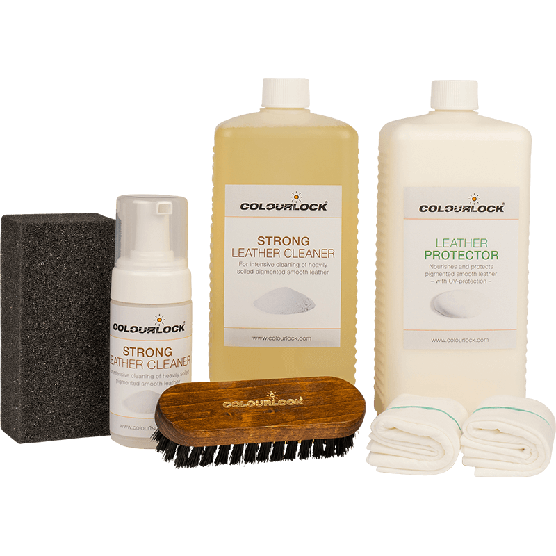 Smooth Leather Care Kit with Cleaner and Protector