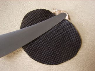 Backlining Cloth to stabilise leather glue repairs